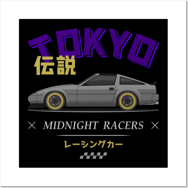 Tuner Silver 300ZX Z31 JDM Wall Art by GoldenTuners